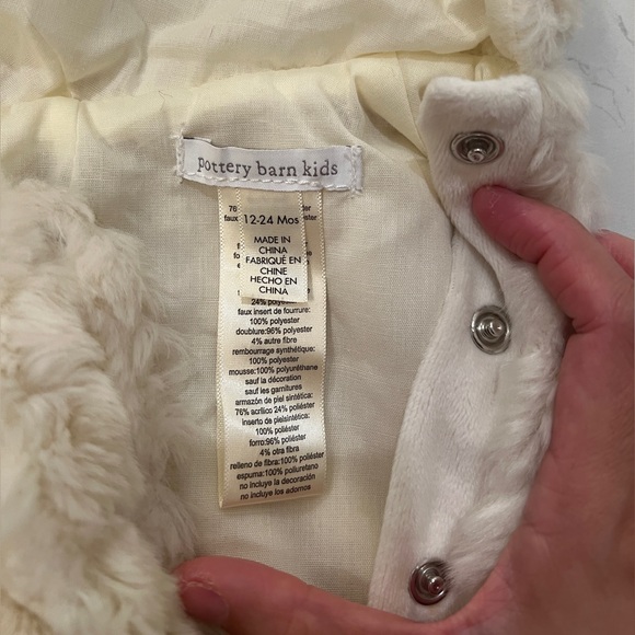 Pottery Barn Kids Cream Lamb Costume - Picture 3 of 8